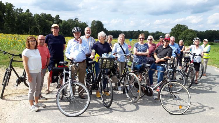 19 Freie Demokraten per Fahrrad unterwegs